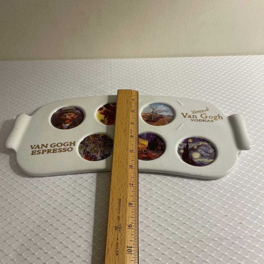 Van Gogh Gear Espresso cups Vodka shot glasses & party serving tray. - Picture 10 of 11